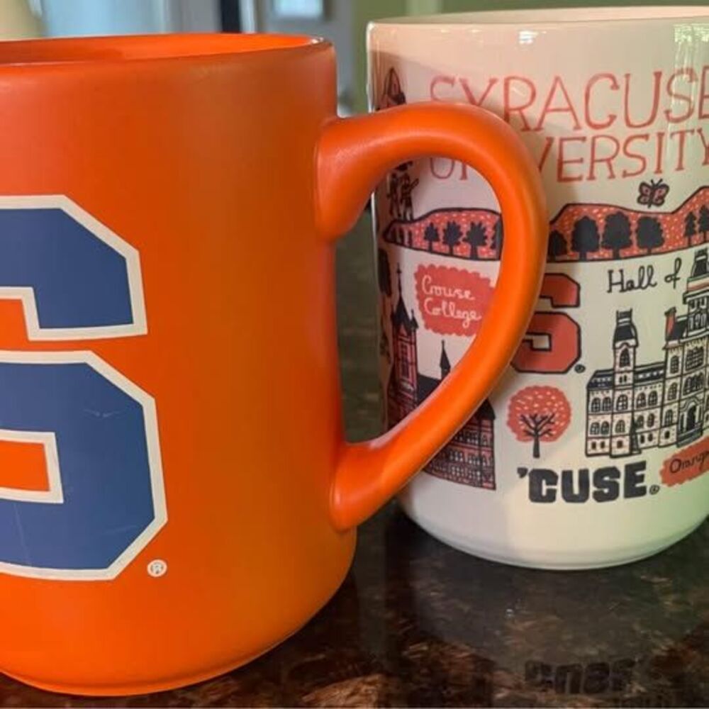 2 SYRACUSE University Coffee Mugs